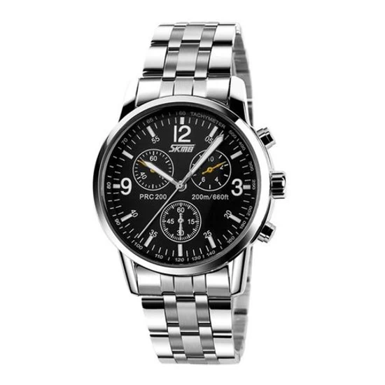 Montre Bracelet en Argent, Acier Inoxydable SKMEI