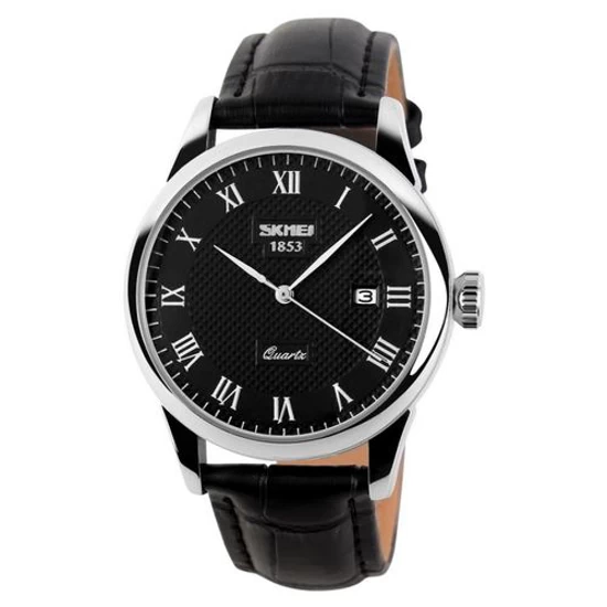 SKMEI Leather Men's Luxury Watch - High Quality Classic