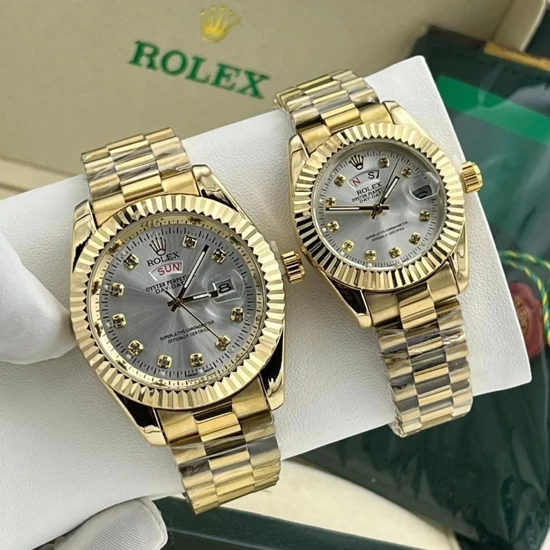 Montre pour couple en Acier inoxydable, ROLEX, Produit générique