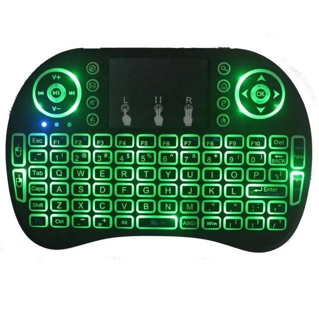 smart air mouse I8 remote control Backlit Keyboard Plug-and-Play Setup