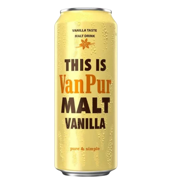 A can of Van Pur malt Vanilla flavor – 500ml