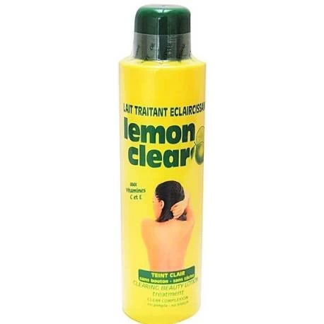 Lemon clear lait traitant éclaircissant aux vitamines C et E