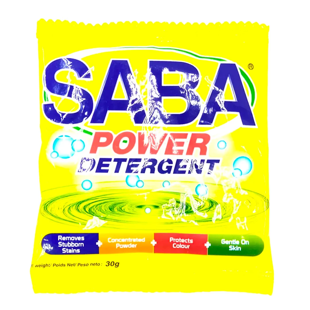 Easy to Rinse Powerful Laundry Detergent Saba Power Detergent Washing Powder